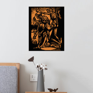 Impressions Dorure Horreurs sans fin des mineurs morts pour Halloween