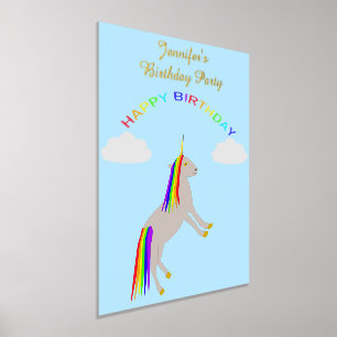 Impressions Dorure Imaginaire Anniversaire Unicorne Arc en ciel et nu