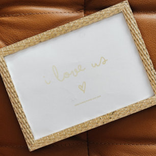 Impressions Dorure je nous aime   TEXTE COEUR D'OR