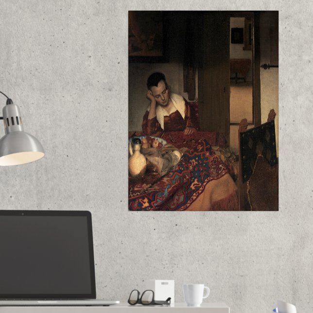 Impressions Dorure Johannes Vermeer, Jeunes Femmes Dormant (In situ (Bureau 2))