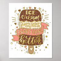 La Crème De Glace Rend Tout Mieux - Lettres