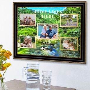 Impressions Dorure L'amour de la famille vit ici Vallarta River South