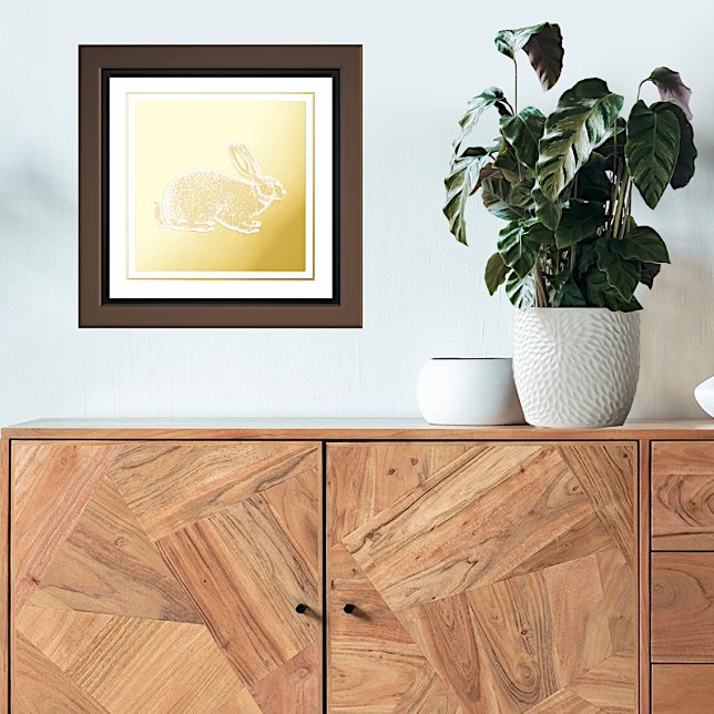 Impressions Dorure Lapin d'or (Créateur téléchargé)