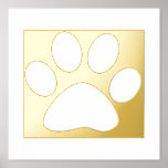 Impressions Dorure Large Paw Print Pattern Bedroom Gift Decor Classy<br><div class="desc">Designed with cute paw prints for those who love pets!</div>