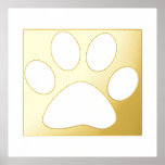 Impressions Dorure Large Paw Print Pattern Bedroom Gift Decor Classy<br><div class="desc">Designed with cute paw prints for those who love pets!</div>