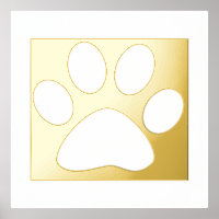 Large Paw Print Pattern Bedroom Gift Decor Classy