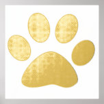 Impressions Dorure Large Paw Print Pattern Bedroom Living Gift Decor<br><div class="desc">Designed with cute paw prints for those who love pets!</div>