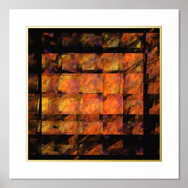 Impressions Dorure L'art Abstrait au mur (Recto)