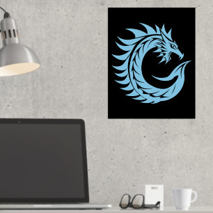 Impressions Dorure LETTRE STYLE Dragon C, Alphabet Dragon, Monogramme