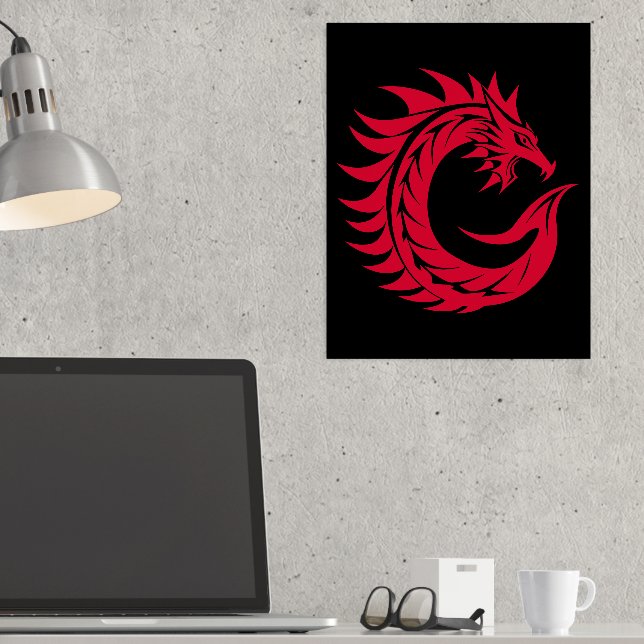 Impressions Dorure LETTRE STYLE Dragon C, Alphabet Dragon, Monogramme (In Situ (Bureau))