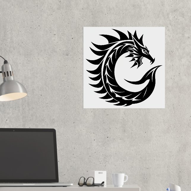 Impressions Dorure LETTRE STYLE Dragon C, Alphabet Dragon, Monogramme (In situ (Bureau 2))