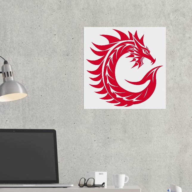 Impressions Dorure LETTRE STYLE Dragon C, Alphabet Dragon, Monogramme (In situ (Bureau 2))