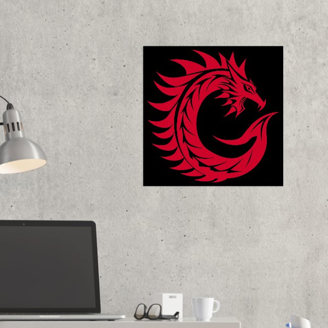 Impressions Dorure LETTRE STYLE Dragon C, Alphabet Dragon, Monogramme (In situ (Bureau 2))