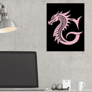 Impressions Dorure LETTRE STYLÉE DE Dragon G, Alphabet DE Dragon, Mon
