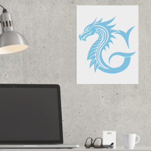 Impressions Dorure LETTRE STYLÉE DE Dragon G, Alphabet DE Dragon, Mon
