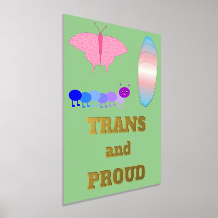Impressions Dorure LGBTQIA Transgenre Fierté Caterpillar to Butfly