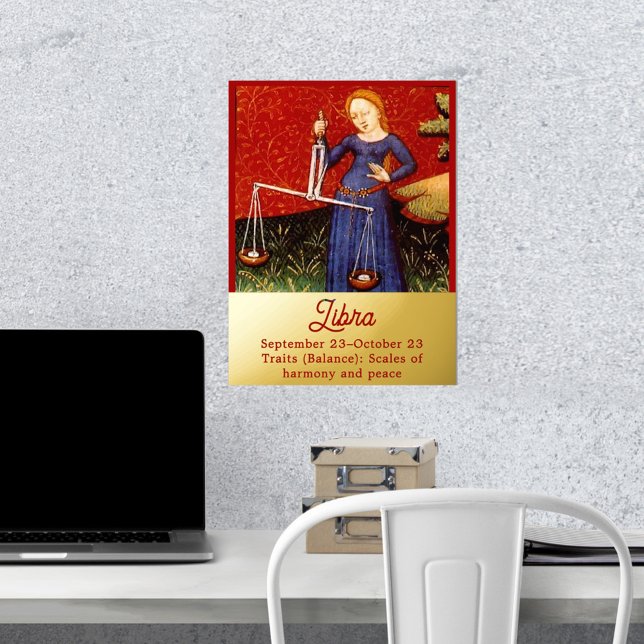Impressions Dorure Libra Zodiac Signal Échelles Anniversaire (Créateur téléchargé)