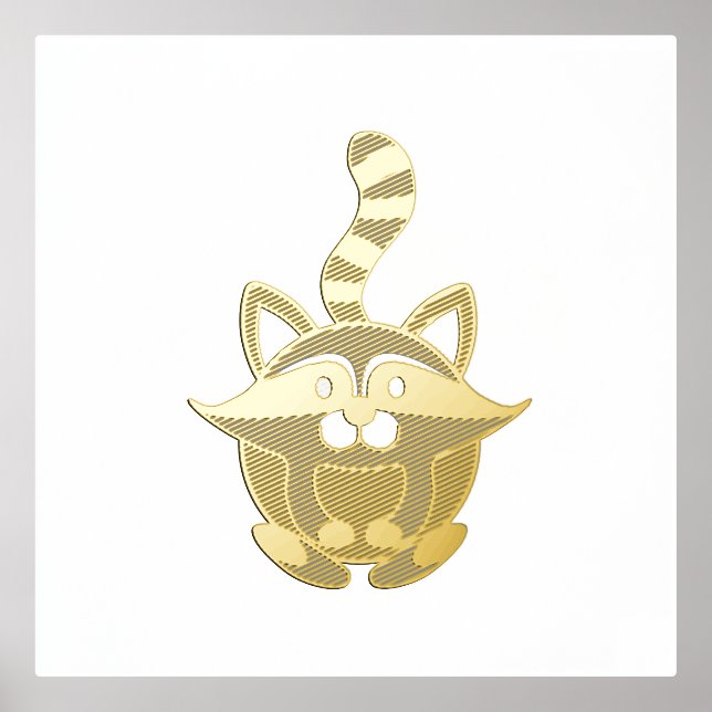 Impressions Dorure Little Raccoon (Recto)