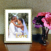 Love Mariage Custom Photo and Text Foil Prints