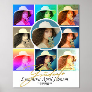 Impressions Dorure Magazine Pop Art Retro Diptych Graduation Photo