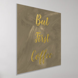 Impressions Dorure Mais Premier Café Brown Gold Foil Prints