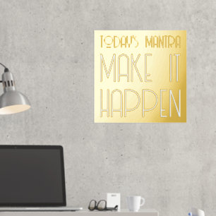 Impressions Dorure Mantra Make It Happy Citation Or