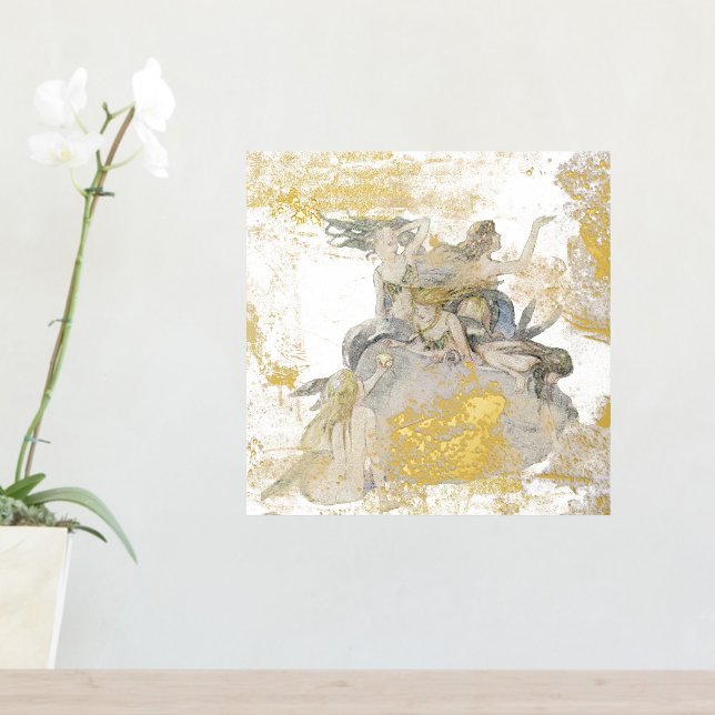 Impressions Dorure Mermaid Gold Argent Distressed Mer d'Imaginaire Vi (In Situ (Tableau d'Entrée))