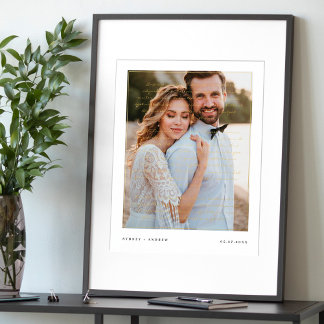 Impressions Dorure Minuscule Mariage de script moderne Vow Overlay ph