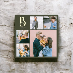 Impressions Dorure Monogram Chic Multi Photo Boho Vert