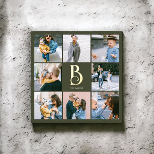 Impressions Dorure Monogram Chic Multi Photo Boho Vert