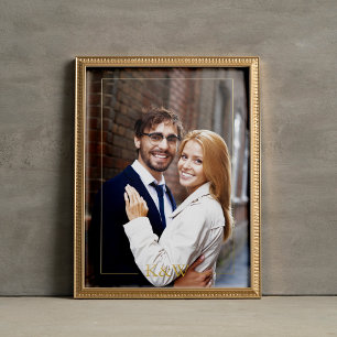 Impressions Dorure Monogramme encadré moderne