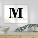 Impressions Dorure Monogramme minimaliste Croire Script<br><div class="desc">Monogramme minimaliste Croyez Script Luxury Real Foil dans votre choix d'or ou d'argent pour ce quotepartiellement motivationnel superposé sur votre premier</div>