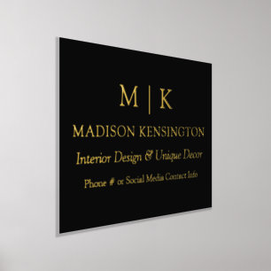 Impressions Dorure Monogramme minimaliste ou ajout de logo Business G