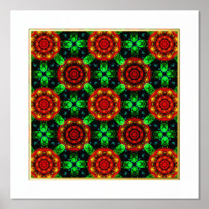 Impressions Dorure Motif Abstrait Élégant Bohème Moderne Floral #504