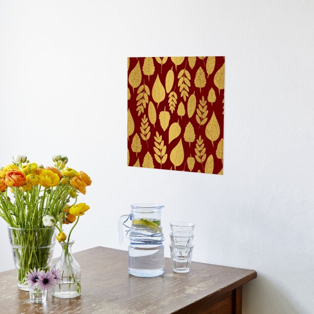 Impressions Dorure Motif Gold et Red Leaf (Couchage (Cuisine))