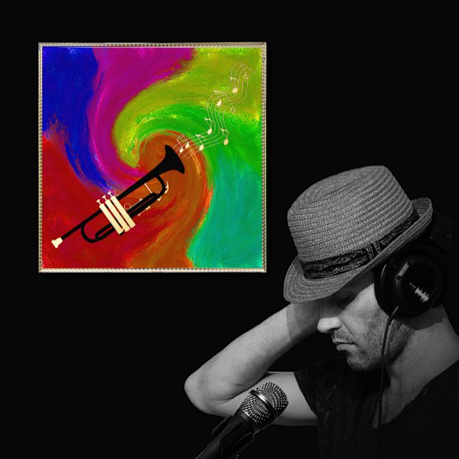 Impressions Dorure Musique de trompette colorée (Créateur téléchargé)