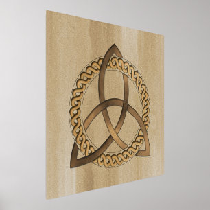Impressions Dorure Nœud celtique Triquetra en feuille d'aluminium