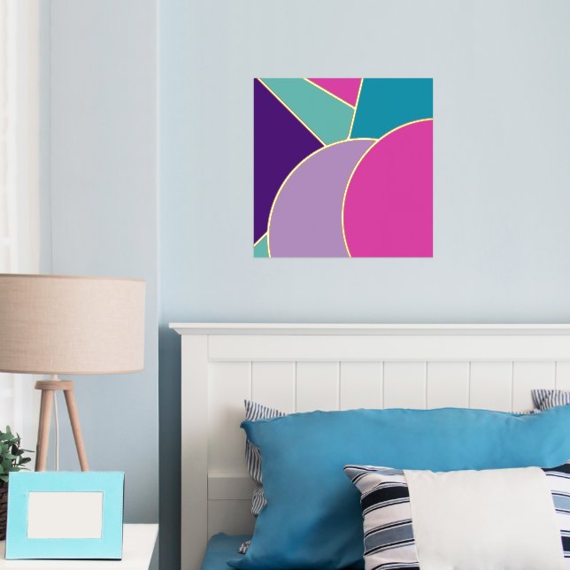 Impressions Dorure Or Abstrait moderne et élégant (In situ (chambre))