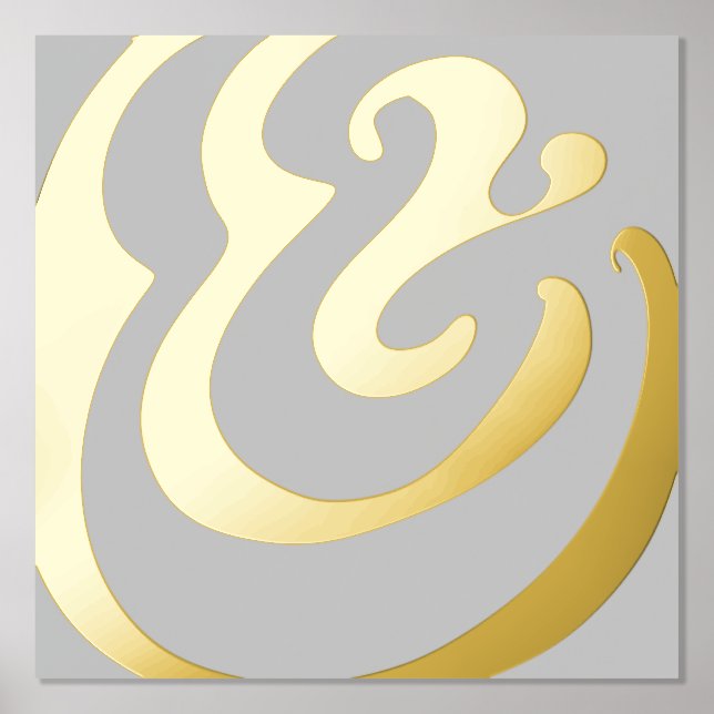 Impressions Dorure Or gris minimal Abstrait (Recto)