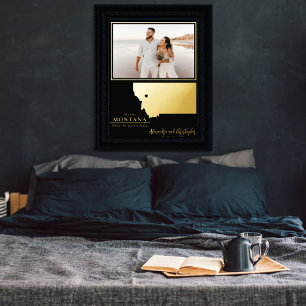 Impressions Dorure Où Notre Voyage A Commencé Montana Photo Mariage