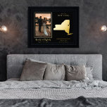 Impressions Dorure Où Notre Voyage A Commencé New York Mer Photo<br><div class="desc">"Where Our Journey Began" Carte d'état du couple mariage et design de garde de photos avec coeur mobile à l'emplacement de votre mariage ou autre occasion mémorable. Pour déplacer l'emplacement du coeur, cliquez simplement sur "Personnaliser", puis "Customiser" et faites glisser le coeur vers l'emplacement de votre choix. Autres états disponibles...</div>