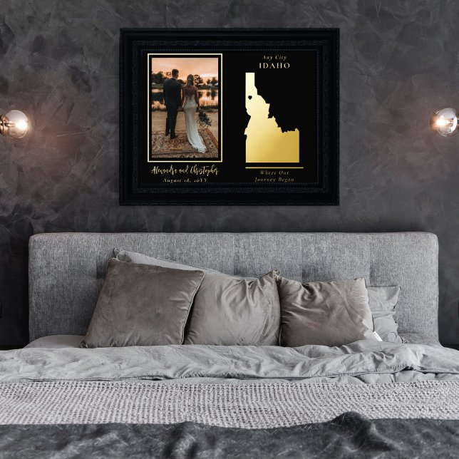 Impressions Dorure Où Notre Voyage A Commencé Photo Mariage De L'Idah (Créateur téléchargé)