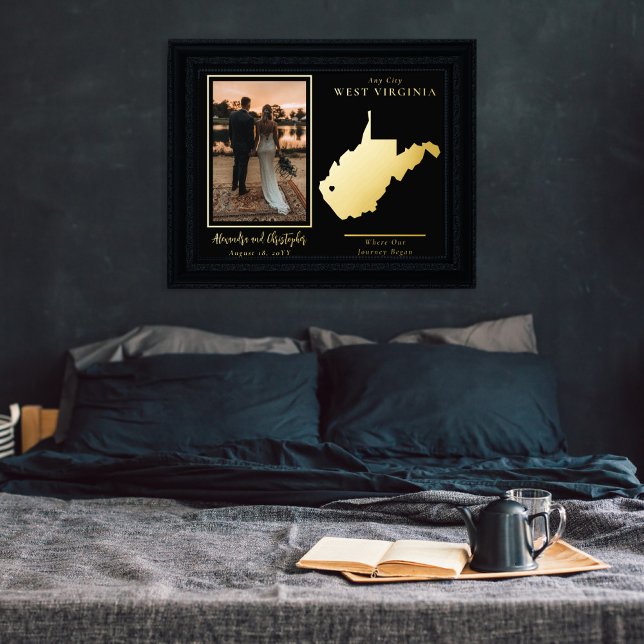 Impressions Dorure Où notre voyage a commencé Virginie Occidentale ph (Créateur téléchargé)