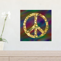 Panneau de paix Flower Power 1