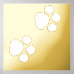 Impressions Dorure Paw Prints Pattern Bedroom Living Decor Cute Gift<br><div class="desc">Designed with cute paw prints for those who love pets!</div>