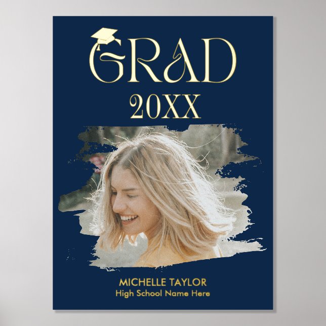 Impressions Dorure Photo moderne cadre du lycée (Recto)