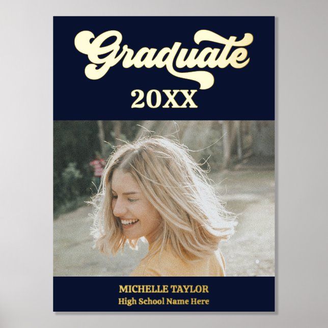 Impressions Dorure Photo moderne cadre du lycée (Recto)