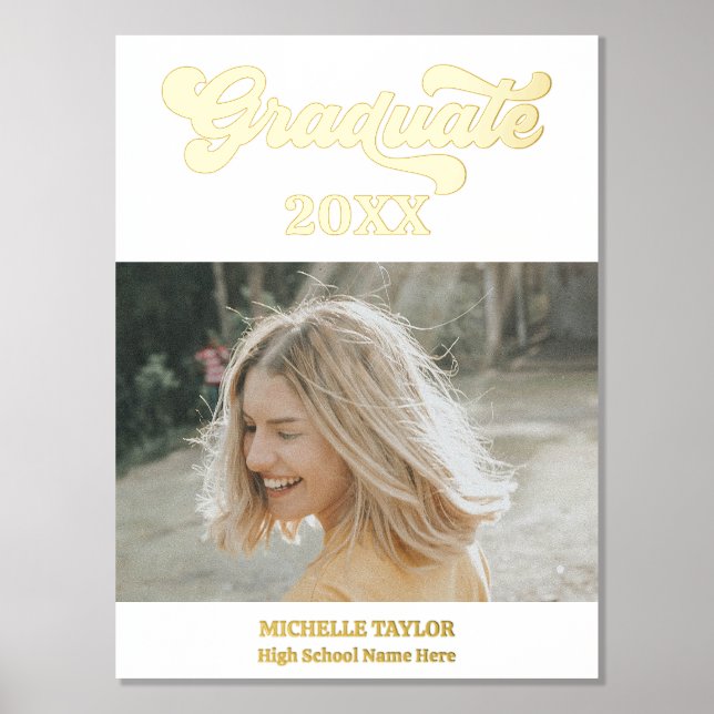 Impressions Dorure Photo moderne cadre du lycée (Recto)