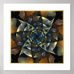 Impressions Dorure Pinwheel Art Abstrait
