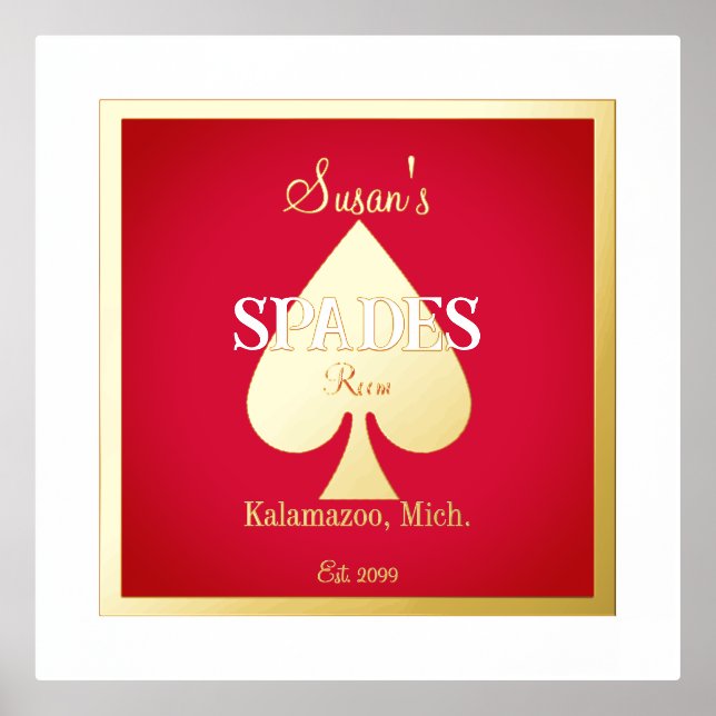 Impressions Dorure Pique Carte Jeu Salle Accentuation De Phuile (Recto)